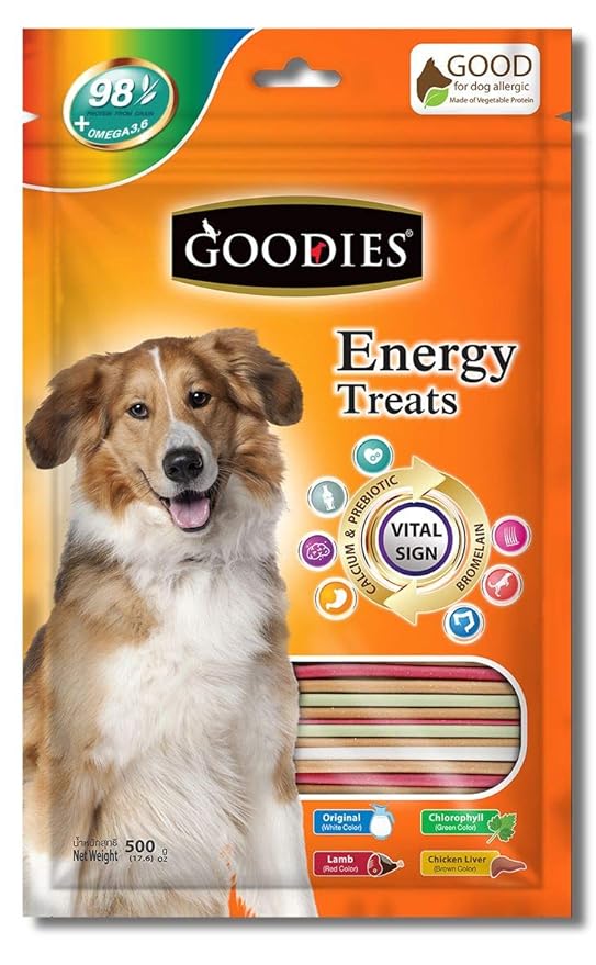 Buy Goodies Dog Energy Treats, Made of Vegetable Protein, 98