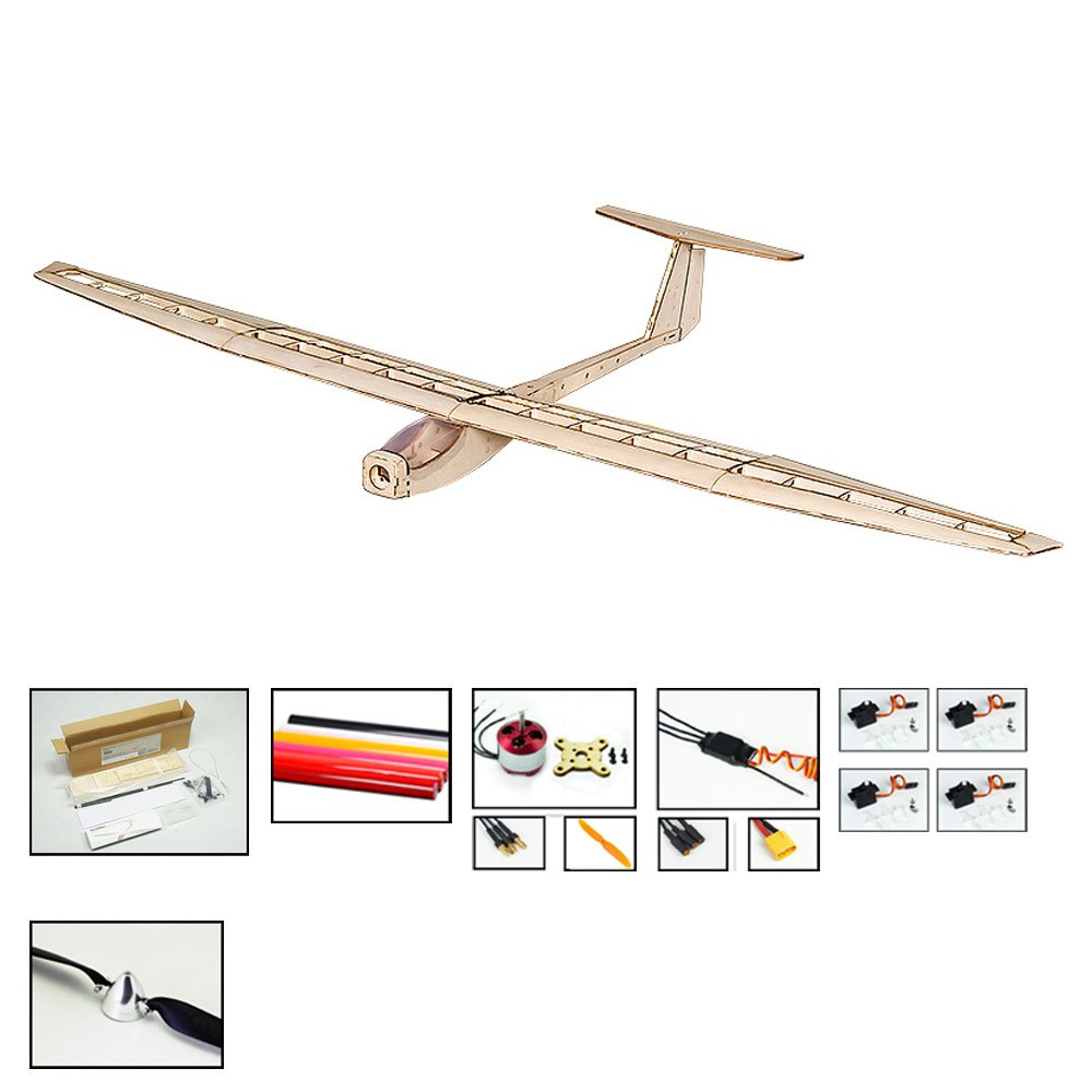 Buy RC Glider Plane Griffin Model Sailplanes, 1.6M LaserCut Balsawood
