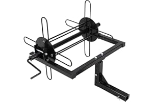 TIOUTBOT Wire Unroller with Bolts,Heavy Duty Barbed Wire Unroller with 2" Hitch Receiver Fits for ATV/Tractor/Truck,Connect by Mounted Plate for Fencing & Farm Work