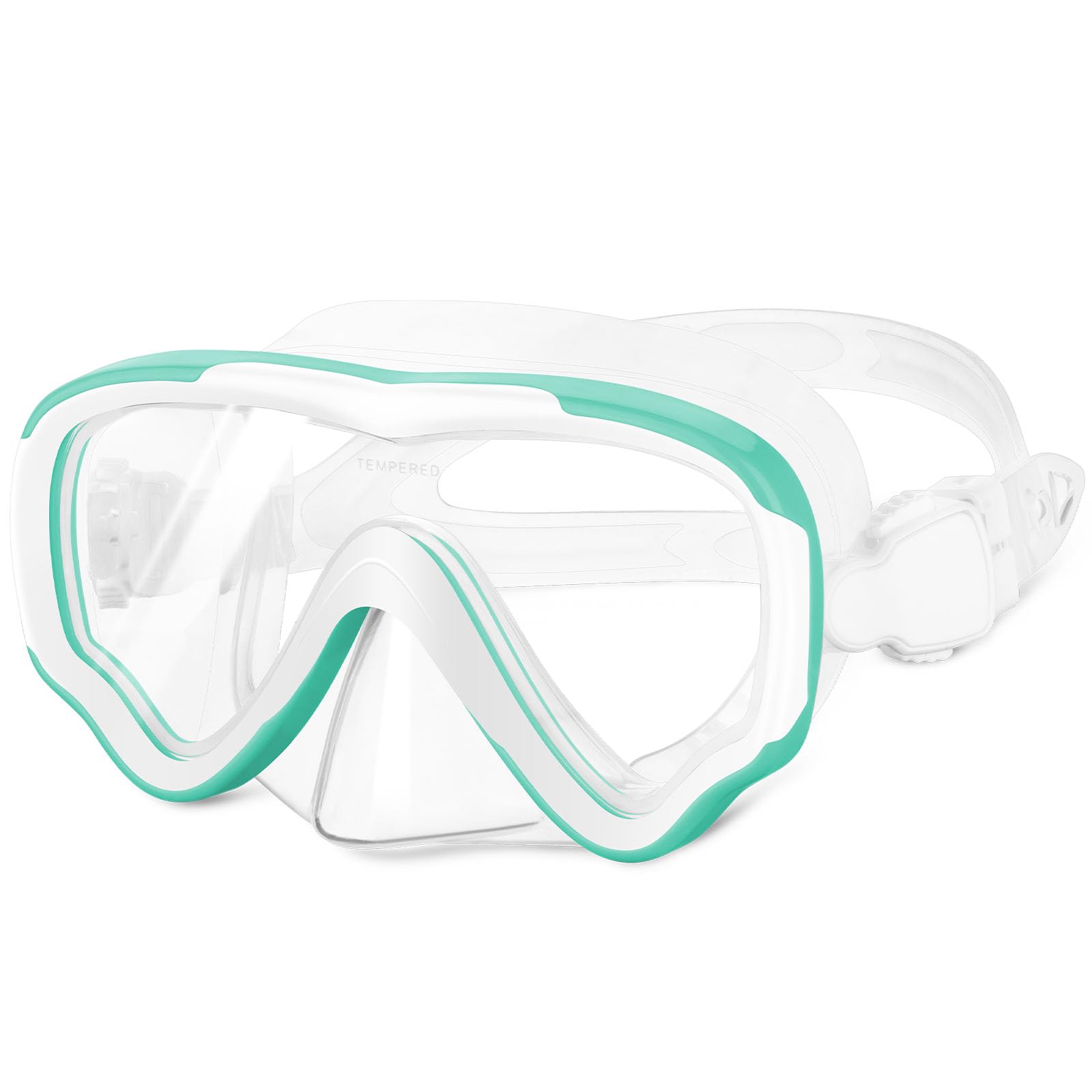 flintronic Kids Swim Goggles, No Leak Swimming Glasses with 180° Clear View, Anti-Fog Diving Goggles for Children Aged 4-15 (Green)