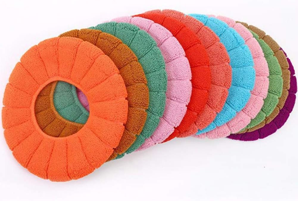 perlo33ER Soft Washable Toilet Seat Cover Mat Pad Cushion Bathroom Accessories Home Decor Comfortable soft warm and convenient toilet pad Random Color