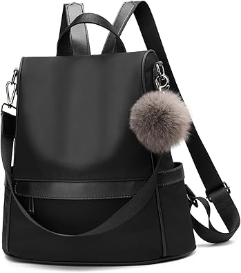 rugzak anti diefstal rugtas waterdicht nylon handtas daypack shoulder verstelbare schouder riem incl pu vakman slepen black1 holzart