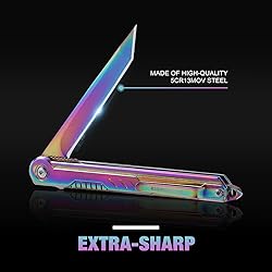 DRACHENADER Tanto Folding Knife for Women and