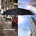 AmbrellaOK Windproof umbrella by, automatic rain umbrella with 10 ribs folding compact travel umbrella for men and women (Black)