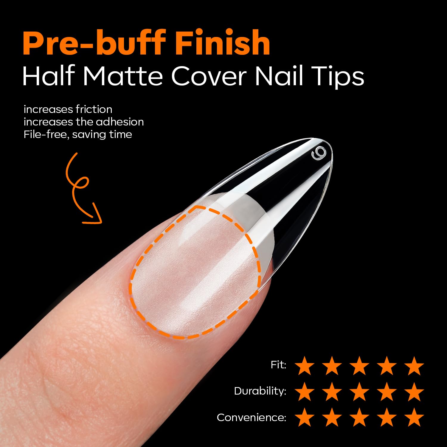 modelones Medium Almond Nail Tips, Pre-shaped Soft Gel Tips Fake Nails False Acrylic Clear Full Cover Press on Extension Kit Gel Manicure DIY at Home 216PCS 12Sizes - Image 6