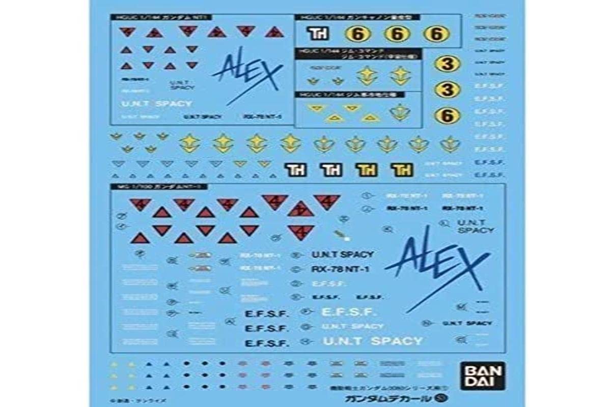Bandai Model Kit 55534 – 51616 Gundam Decal 53 – HGUC 0800 Federation