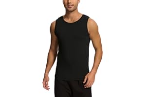GYS Bamboo Viscose Mens Tank Top, Casual Sleeveless Undershirt, Quick Dry Lightweight Muscle Shirts, Soft Men's Pajama Tops
