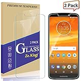 [2-Pack] Motorola Moto E5 Plus Screen Protector, Zeking Tempered Glass [Anti Scratch][Anti-Fingerprint] Bubble Free, Lifetime Replacement Warranty