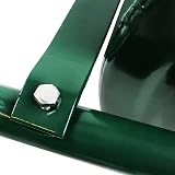 Crystals 30L Garden Lawn Roller - Heavy Duty Steel, Scraper Bar, Green view 5
