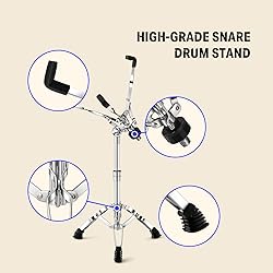 Donner Snare Drum Stand Set with Drum Practice