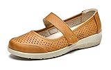 VJH confort Women's Mary Jane Flats, Breathable