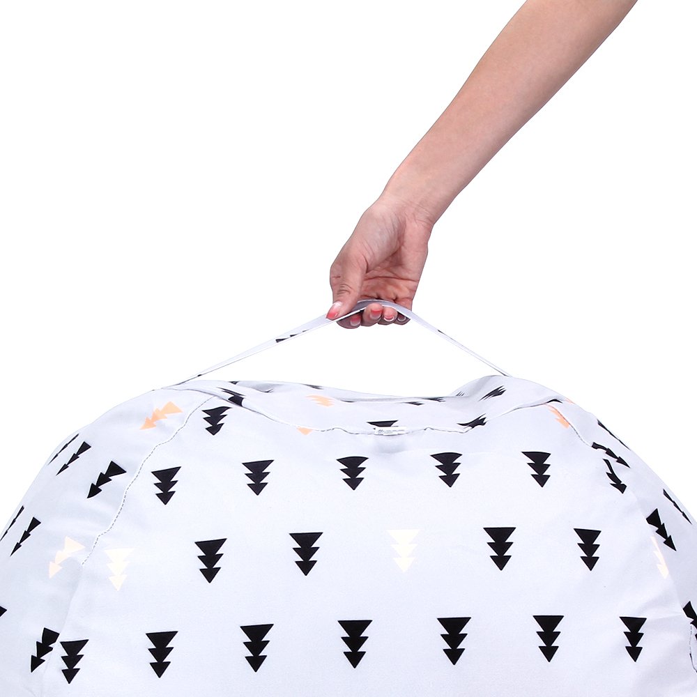 WOYAGE Stuffed Animal Bean Bag Storage Chair | Stuffed Animal Storage Sack |Stuff n Sit Kids\' Furniture | Childrens Bean Bag Chairs (Xmas Tree, XL)