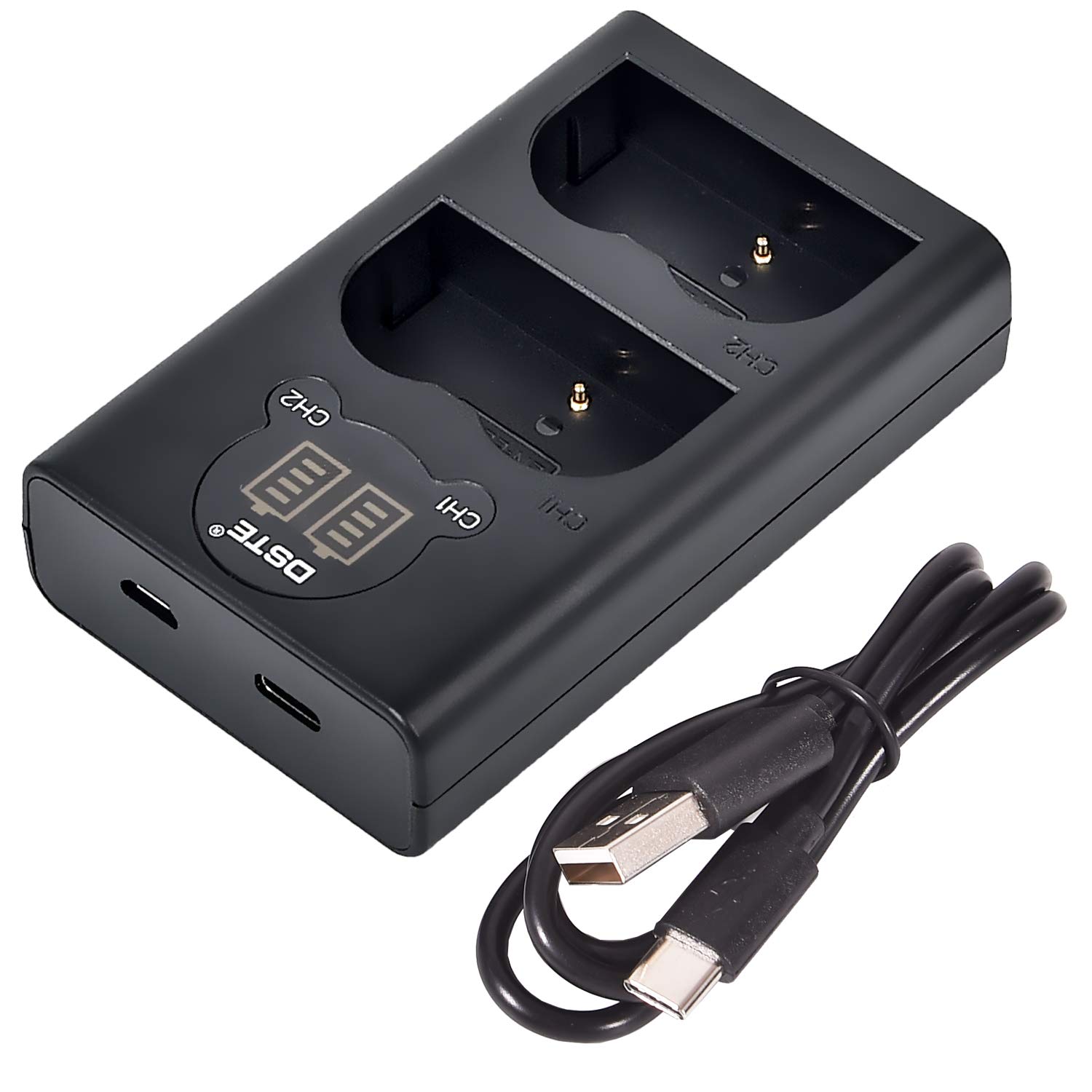 DSTE Dual USB Charger with LCD Display Compatible for EN-EL3E EN-EL3 and Nikon D30, D50, D70, D70S, D90, D80, D100, D200, D300, D300S, D700 Digital SLR Camera