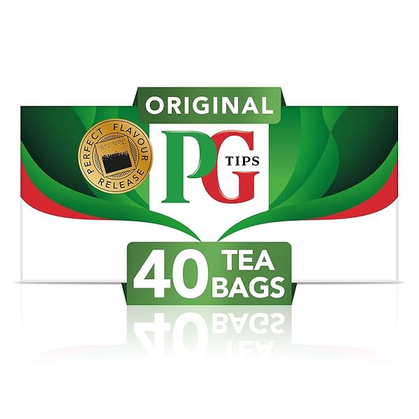 PG TIPS PREMIUM BLACK TEA FOR A CLASSIC CAFFEINATED BEVERAGE, BLACK TEA BAGS, 240 TOTAL BAGS (40 COUNT – PACK OF 6)