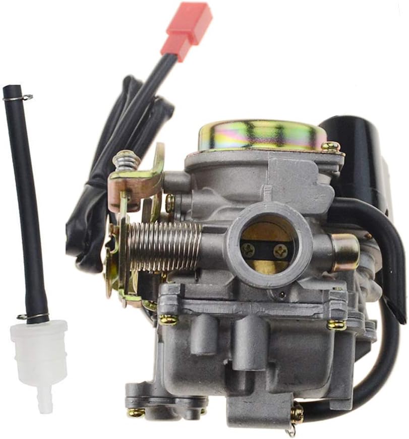 GOOFIT PD18J Carburetor with Electric Choke for 4 Stroke GY6 49cc 50cc