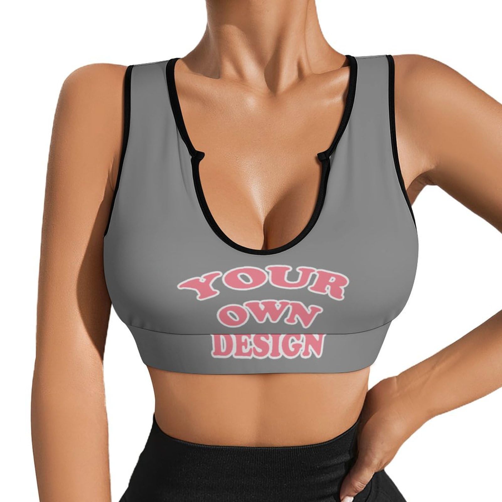 Custom Bras for Women Personalized Crop Tops with