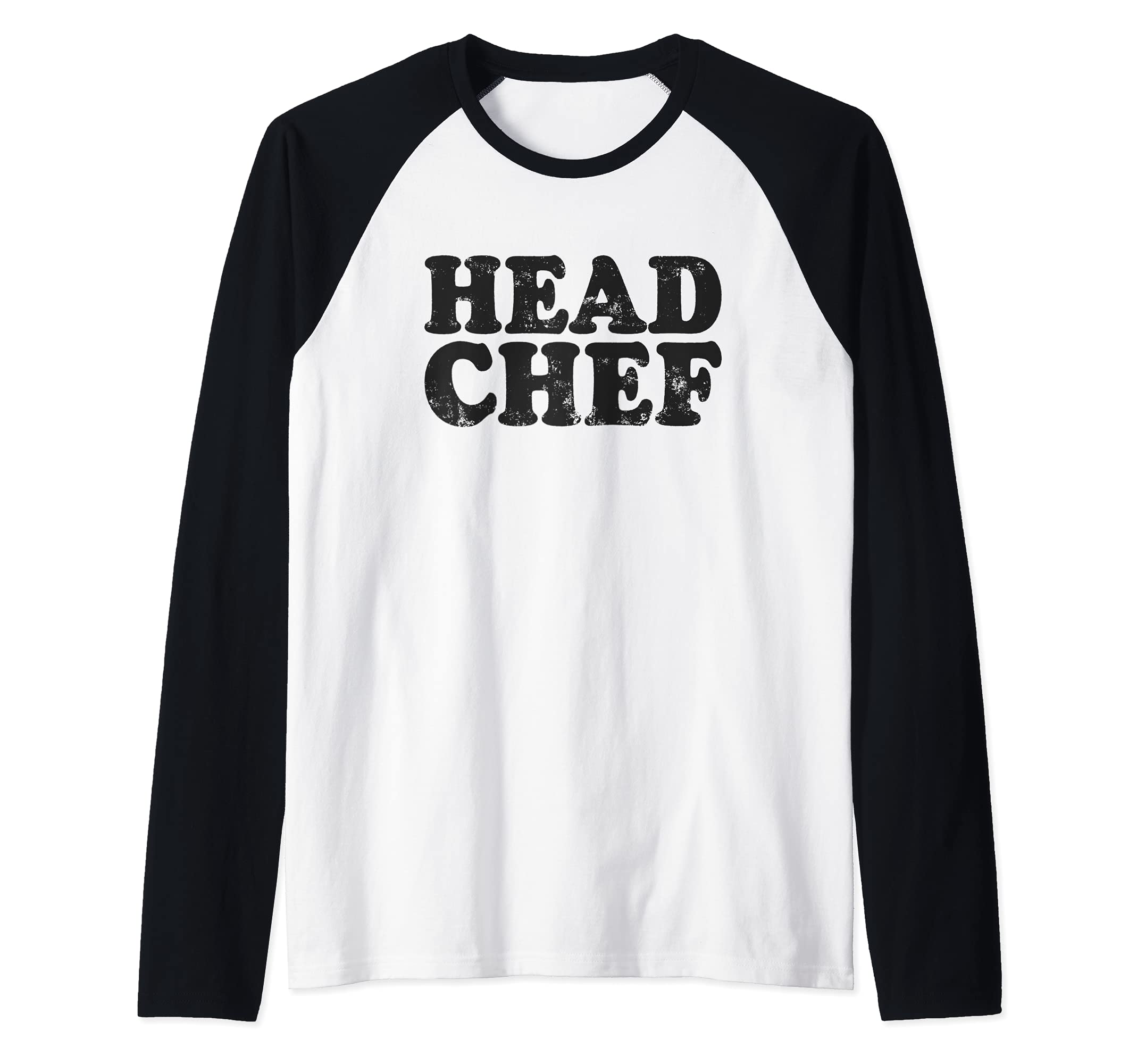 Head Chef Cook Vintage Men Women Kitchen Cooking Culinary Raglan Baseball Tee