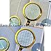SDMH magnifying glass, 10X old man reading hand-held magnifying glass, jewelry jade identification, imitation red wood handle, insect and hobby observation (Small-80mm)
