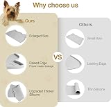 Coomazy Cat Food Mat Silicone Non Slip 17.7x10in Grey view 4