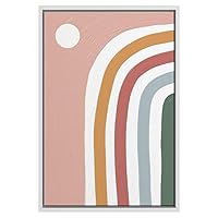 SIGNWIN Framed Canvas Wall Art Nordic Rainbow Canvas Prints Home Artwork Decoration for Living Room,Bedroom - 16