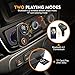 Bluetooth FM Transmitter for Car, (Rotating Design) Wireless Bluetooth FM Radio Adapter Car Kit with Hands-Free Calling, 5V/2.4A&2.4 Concealled Dual USB Charging Ports. (Black)