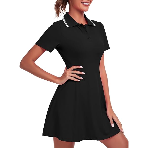 tennis dress with shorts and sleeves Amazon.com: LURANEE Athletic Dress for Women Petal Short Sleeve Tennis  Dresses with Shorts and Pockets Flowy Golf Outfits : Clothing, Shoes &  Jewelry