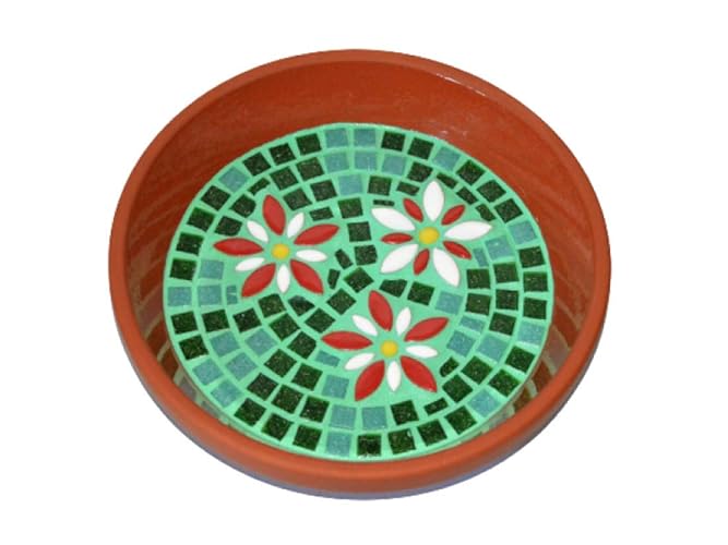 Vogeltränke/Vogelbad grüne Blumenwiese 20 cm - handgemachtlbad: Amazon