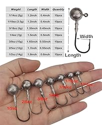 Laxygo 10pcs/Pack Fishing Jig Head Hooks Lead Jig