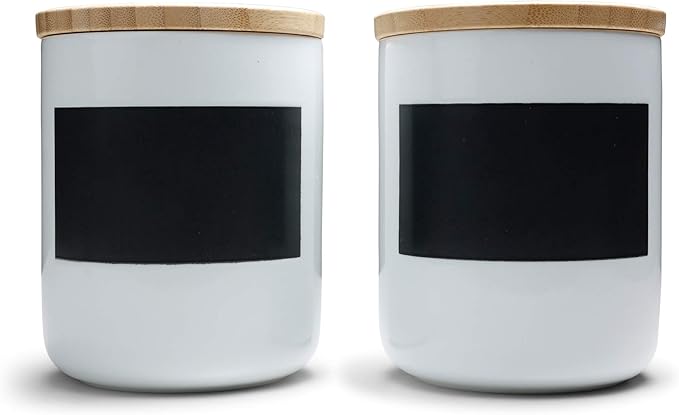 Premium Vorratsdosenset mit Beschriftungsfeld | aus Keramik mit