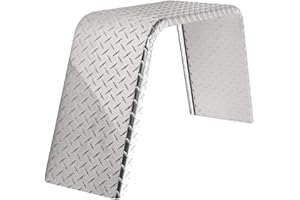 Tough Grade Aluminum Diamond Plate Flat Top Fender 9" X 36" X 18" | Car Hauler Trailer | Cargo Trailer | Utility Trailer | Landscape Trailer