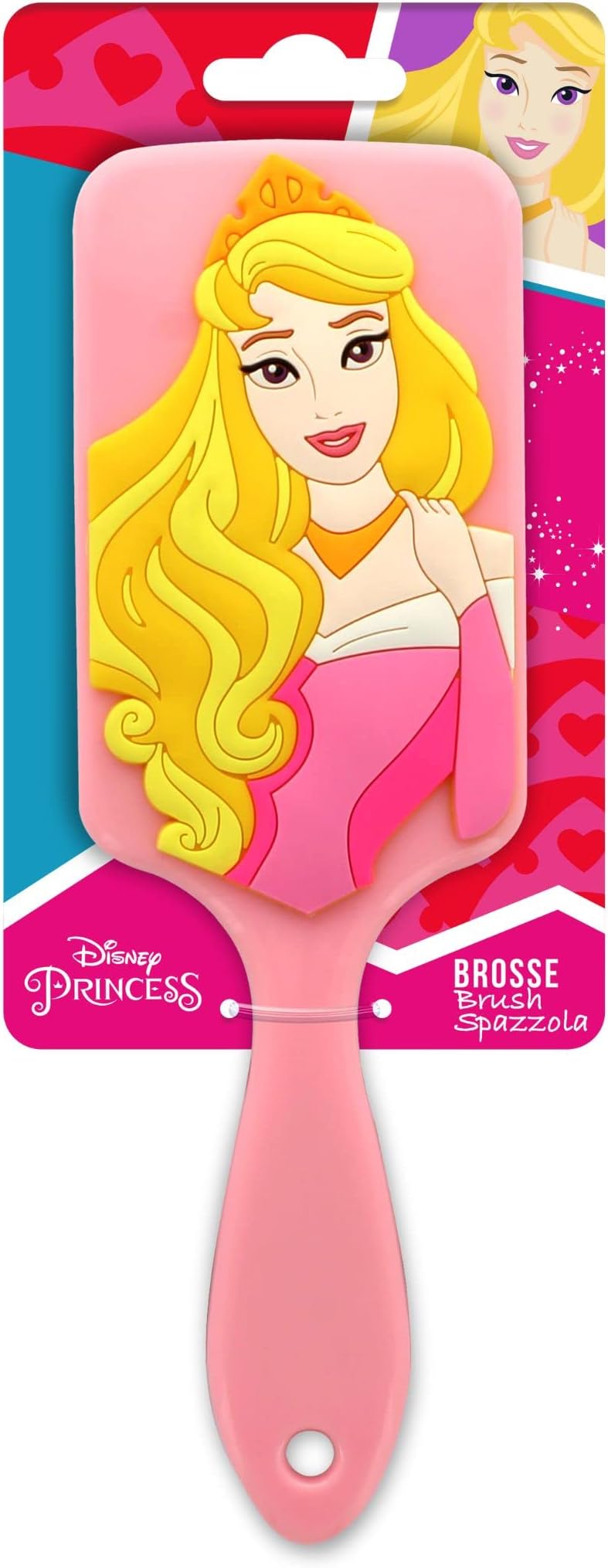 Disney Aurore 3D Silicone Hair Brush Princess All Hair Types