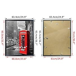 PETAFLOP 4 Pack 24x36 Frame for Pictures with