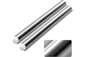 GMOTLSE 304 Stainless Steel Rod, 6/8" Diameter 12" Length, 2Pcs