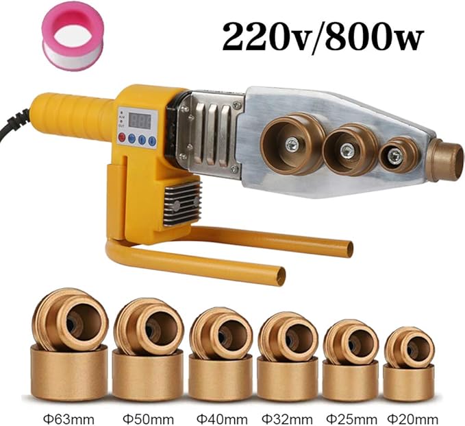 220V 800W Socket Fusion Water Pipe Welder, Φ2063Mm Plastic Pipe Welder