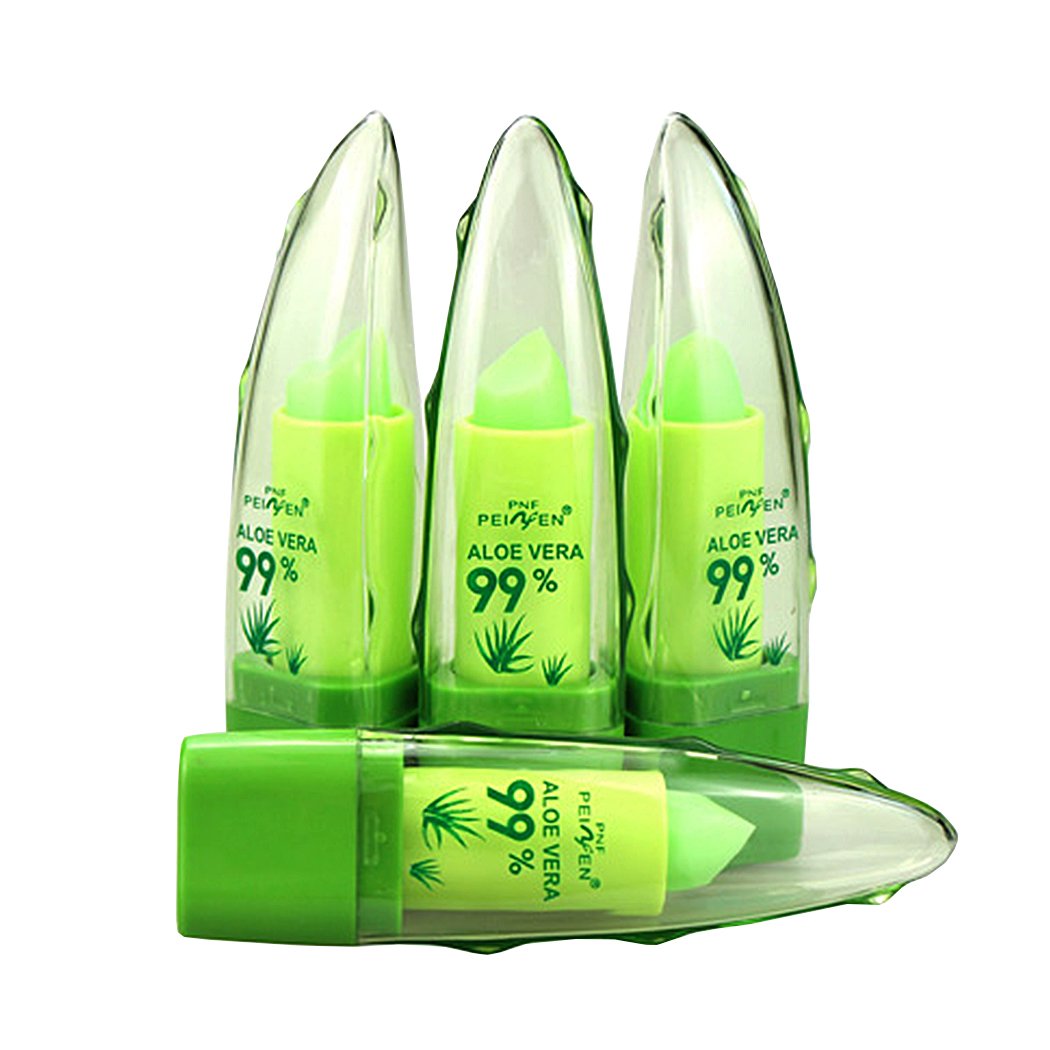 Cindere Natural Aloe Color Temperature Change Lip Long Lasting Moisturizer Lipsticks (1 PCS, Green)