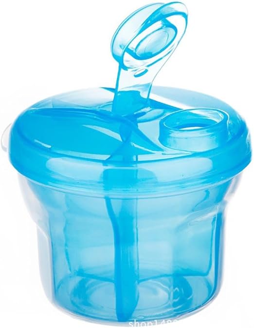 Doseur Poudre Lait De 3 Compartiments Dosette Lait Bebe Bleu Amazon Fr Bebes Puericulture