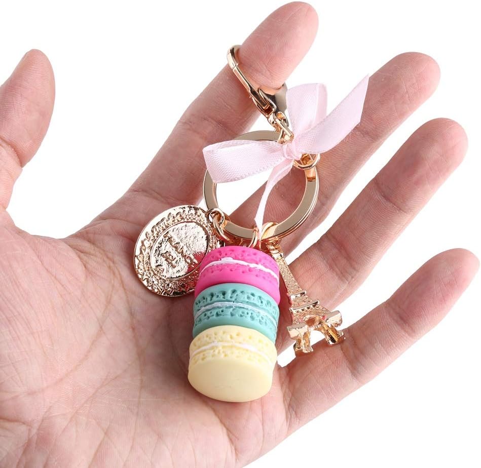 Cute Keychain, Colorful Macaron Keychains for Car Key Handbag Decoration Mini Tower Pendant Keyring for Gifts Women Kids Teens - Image 5