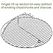 SELEWARE BBQ SUS304 Stainless Steel Round Cooking Grates/Cooking Grid Fit for Kamado Ceramic Grill, 19.5 Inch Diameter