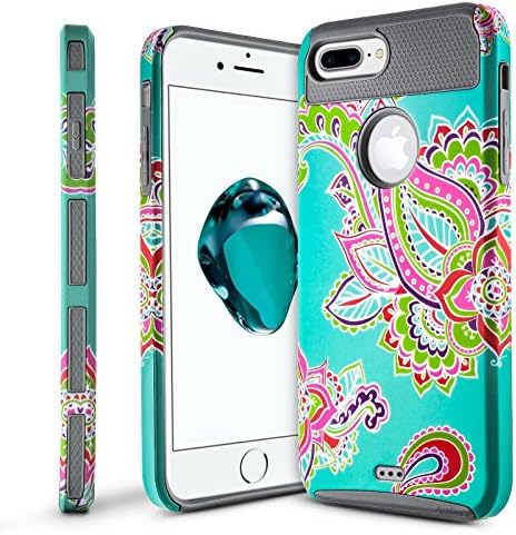Iphone 7 Plus Case,AnnBay Anti-Scratches Drop Protection Soft TPU Armor Slim Shock Resistant PC Flexible Durable Bumper Cover Protective Case for Apple iPhone 7 Plus (Totem Gray)