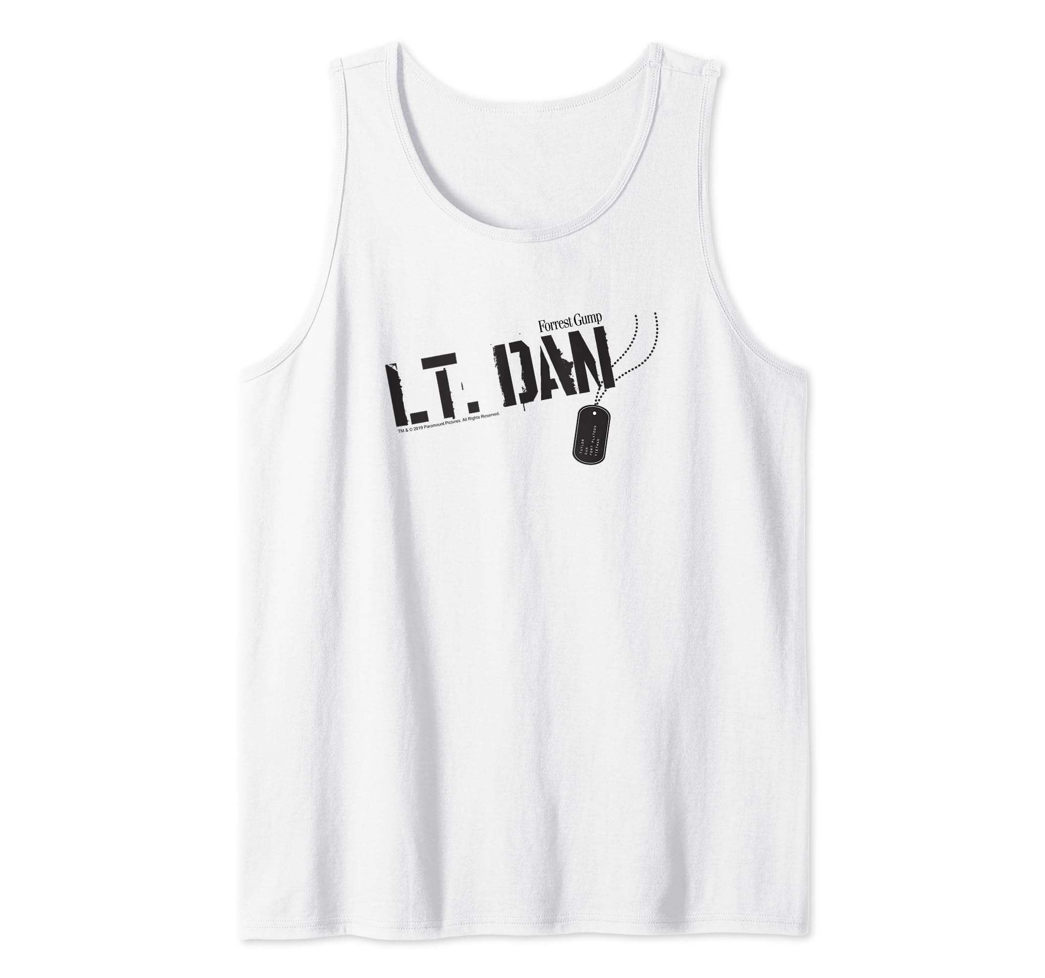 Forrest Gump Lt. Dan Dog Tag Tank Top