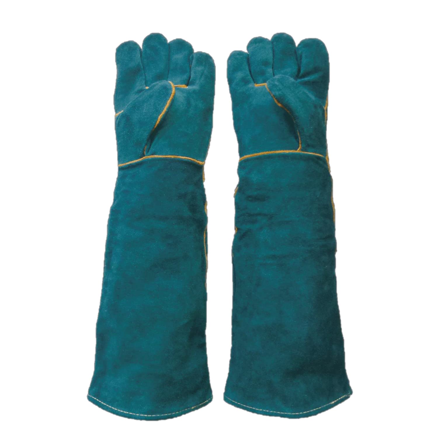 Petina 超有名 犬のスペシャリスト監修 ペットグローブ 噛みつき防止 引っ掻き 保護 手袋 厚手 ロング 牛革 犬 猫 の商品画像