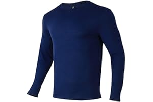 Merino Protect 100% Merino Wool Base Layer Mens Soft Long Sleeve Shirts Odor Resistance Thermal Underwear for Hunting Hiking