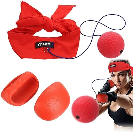 AHCSMRE Guantes de Boxeo de Perforadora de Reflex Bola Kit de ...