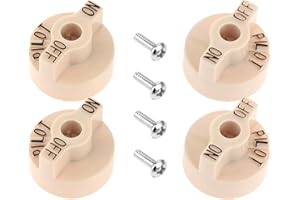 TEENGSE 1751-012 Gas Valve Knob, 4PCS Temperature Control Knob Compatible with Robertshaw Thermostat 1751-012, S1453A, P3202-92, 810-0109, 810-0433, 11432, F810-0109, G02518-1
