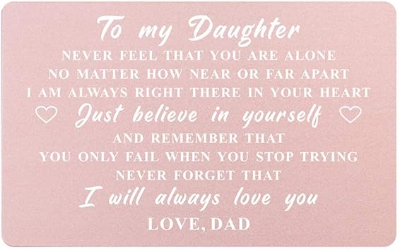 valentines card from daughter to father