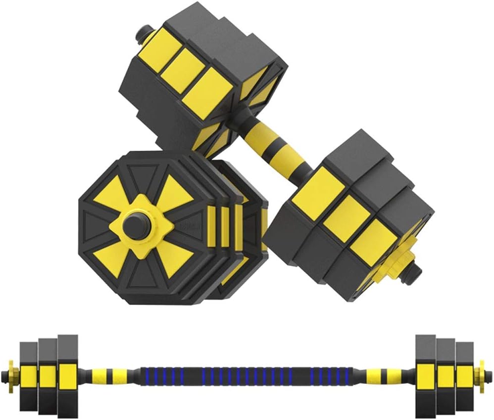 Jiji Dumbbells 1 Pair Dumbbell 2 in 1 Lifting Dumbells Adjustable Barbell Household Gym Training Body Building Fitness Equipment Home Fitness