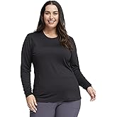 Infinity Women Long Sleeve Underscrub Knit Tee with Round Neckline Scrub T-Shirt - CK782