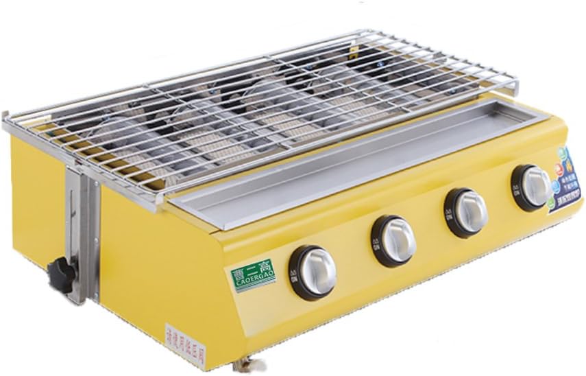 Kaiyu Gas Grill LPG Smokeless Fish Grill Gas Grill (Size : WX-214A Glass models)