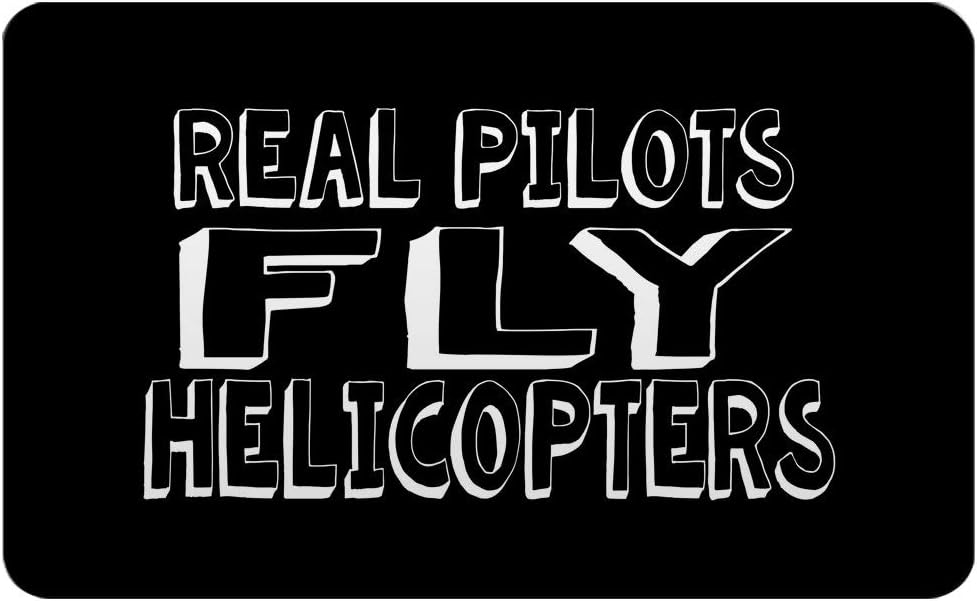 Makoroni - REAL PILOTS FLY HELICOPTERS Rectangle Magnet, 2"x3" Refrigerator Magnet