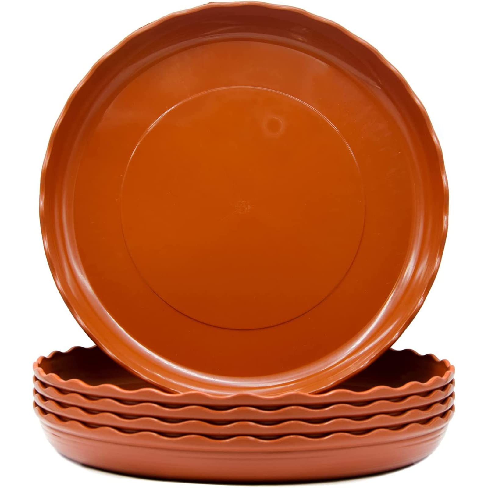 Pubiao 5 Pcs Plant Saucers, Flower Pot Drip Trays for Indoor/Outdoor Plants Garden Saucers Plant Pot Saucer Trays, Surface Protection for Household Plants - 30cm